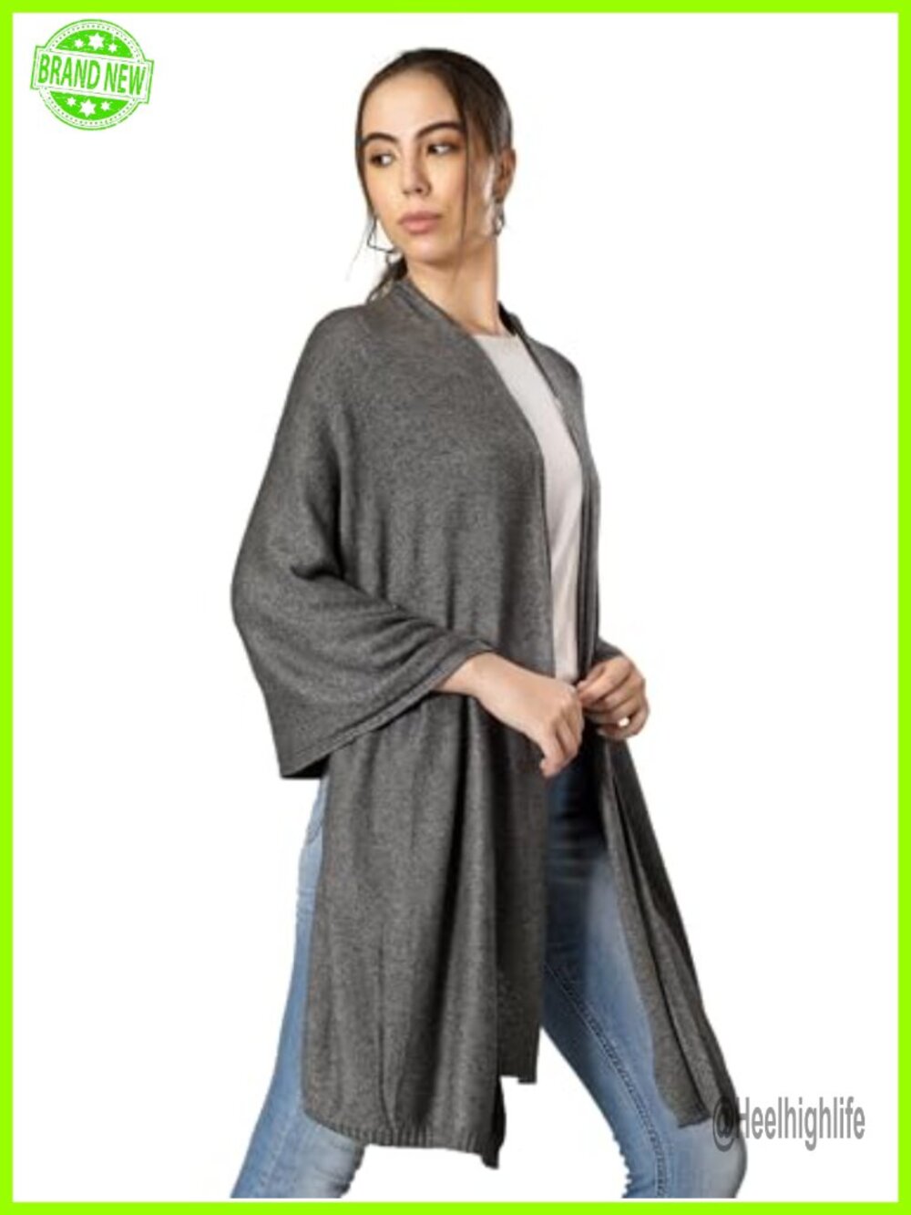 100% Cashmere Knitted Wrap Pashmina Shawl Extra Large Scarf Stole